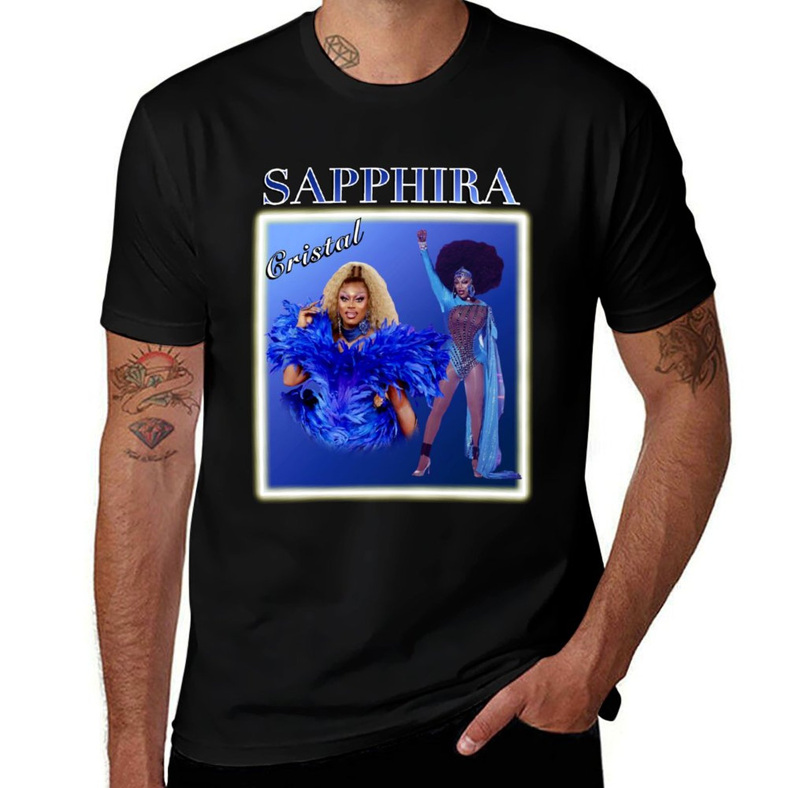 Queen Street Fashion - เสื้อยืด Sapphira Cristal Drag Race Queen