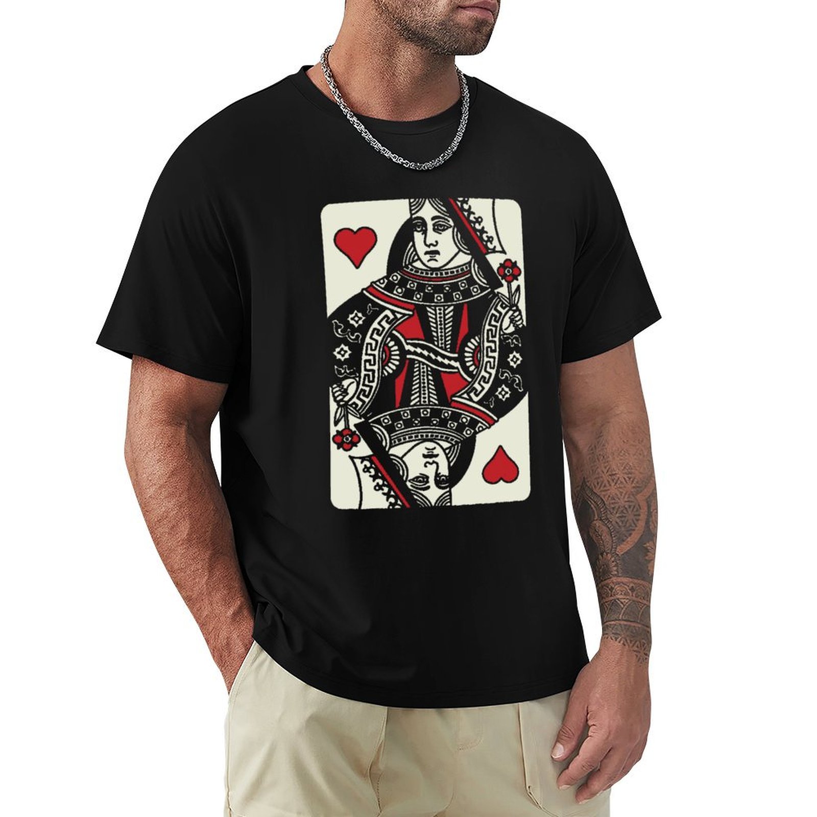 Queen Street Fashion - เสื้อยืดลายควีนออฟฮาร์ทส์ แฟชั่นสตรีท เสื้อยืดลำลอง