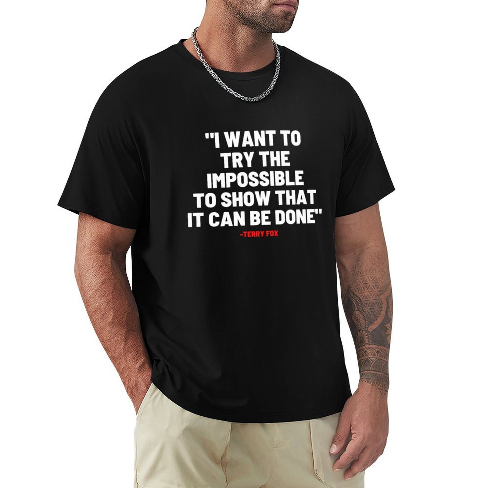 Street Fashion Canada - เทอร์รี่ ฟ็อกซ์ แคนาดา เสื้อยืดมาราธอนแห่งความหวัง แฟชั่นสตรีท เสื้อยืดลำลอง