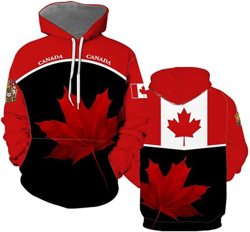 Street Fashion Canada - แคนาดาHoodie Maple Leaf 3dพิมพ์Hoodieผู้ชายผู้หญิงOversizeเสื้อStreetแฟชั่นHoodedเด็กกีฬาPullover Y2kเสื้อผ้า