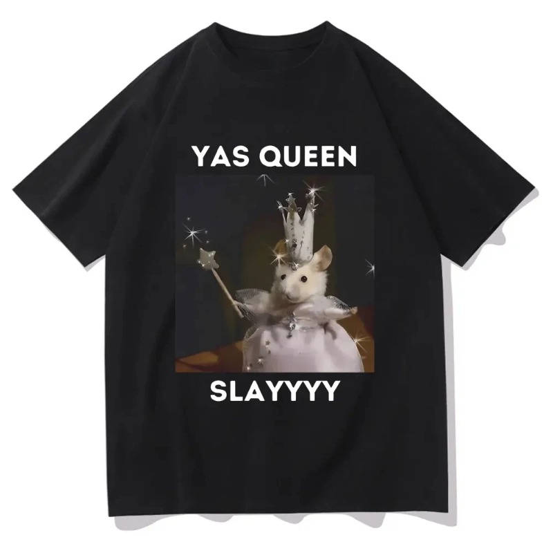 เสื้อยืดลายแฮมสเตอร์เศร้า ตลก  - Queen Street Fashion บทวิจารณ์และราคา