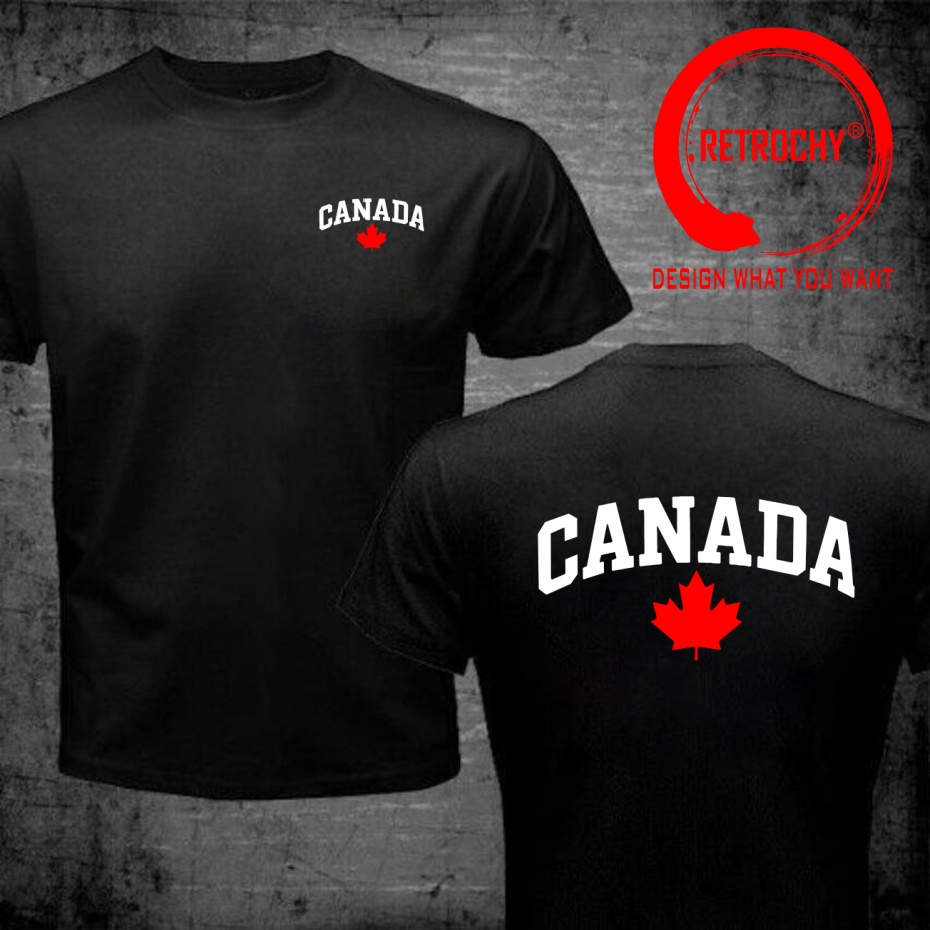 เสื้อยืดพิมพ์ลายตัวอักษรแคนาดา - Street Fashion Canada บทวิจารณ์และราคา