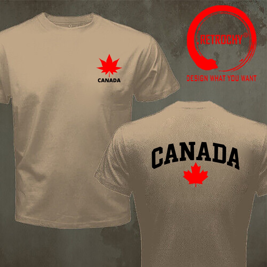 เสื้อยืดพิมพ์ลายตัวอักษรแคนาดา - Street Fashion Canada บทวิจารณ์และราคา