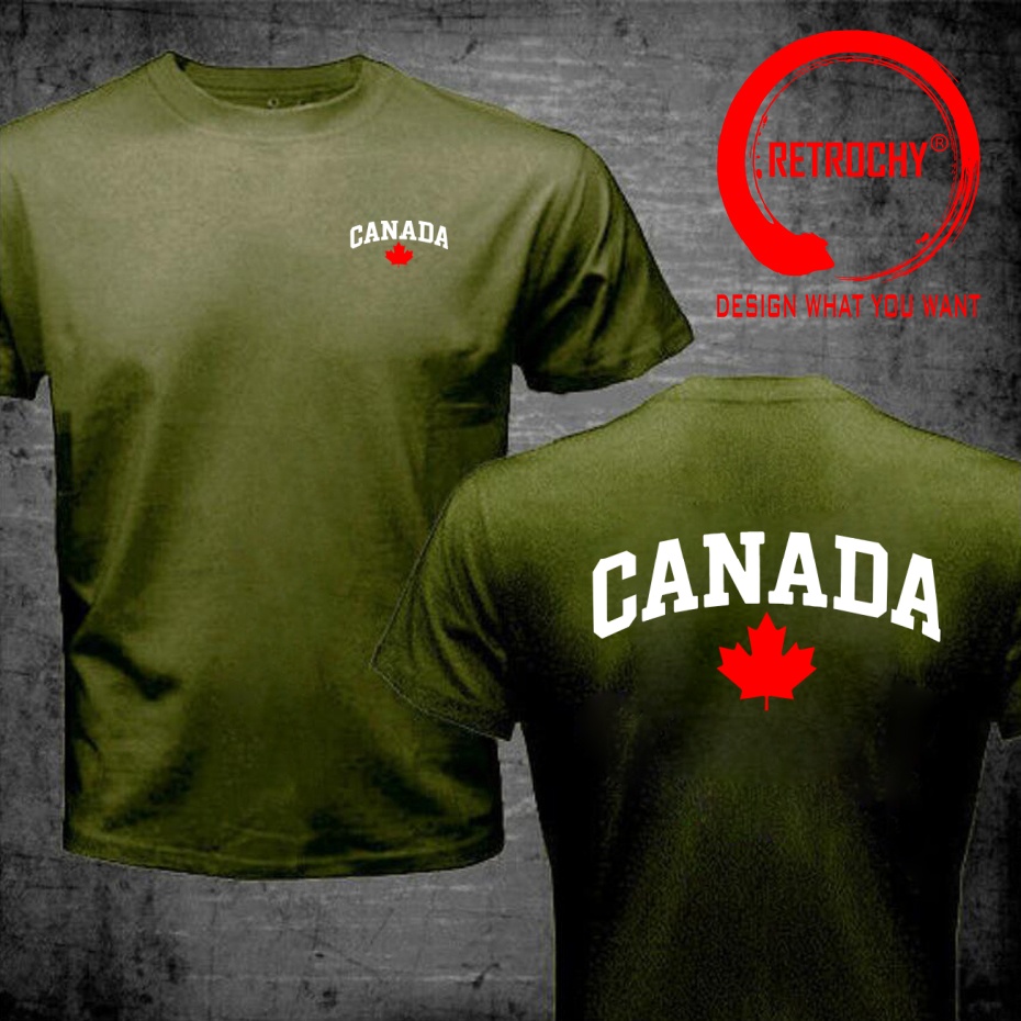 เสื้อยืดพิมพ์ลายตัวอักษรแคนาดา - Street Fashion Canada บทวิจารณ์และราคา