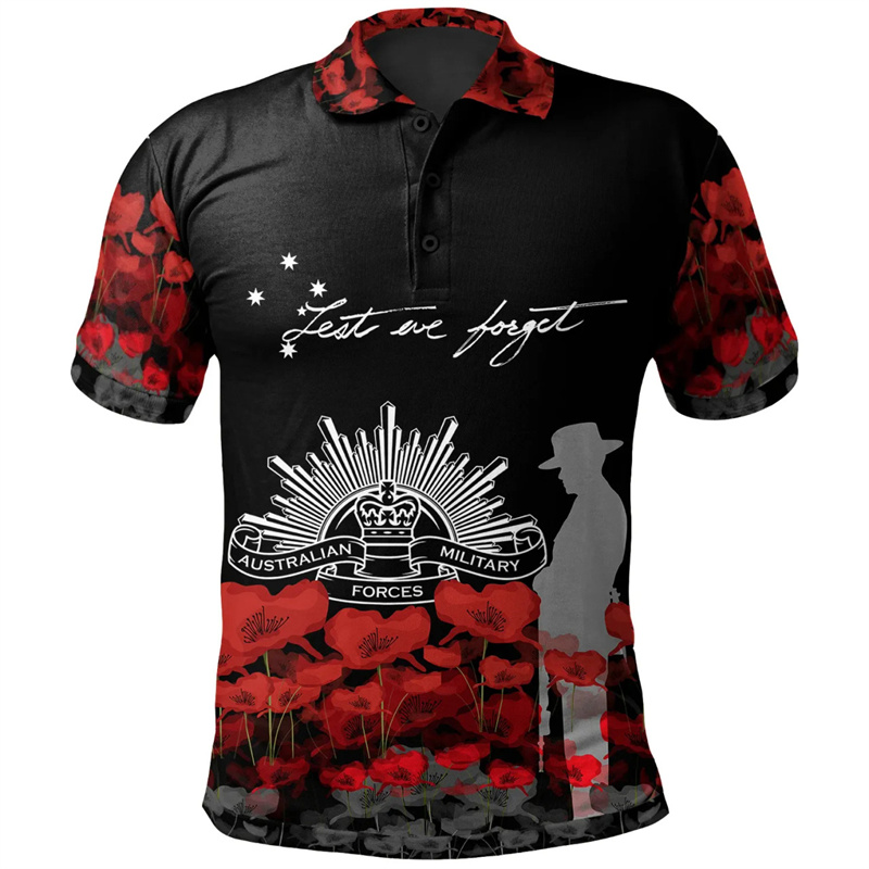 Lest เราลืม Anzac Day เสื้อโปโ - Street Fashion Men 2025 บทวิจารณ์และราคา