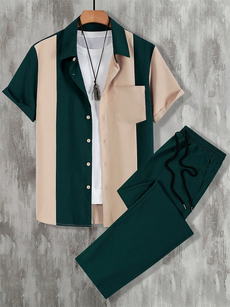 ชุดเสื้อผ้าผู้ชายลายทางพิมพ์ลา - Street Fashion Men 2025 บทวิจารณ์และราคา