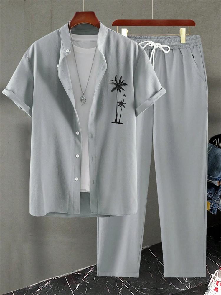 ชุดเสื้อผ้าผู้ชายลายทางพิมพ์ลา - Street Fashion Men 2025 บทวิจารณ์และราคา