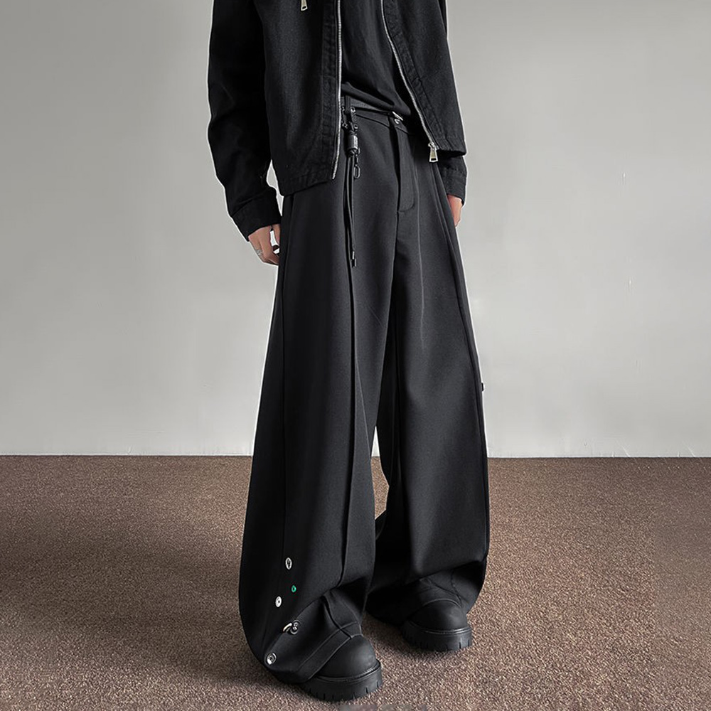 กางเกงบุรุษปุ่มตกแต่งกางเกงสบา - Street Fashion Men 2025 บทวิจารณ์และราคา