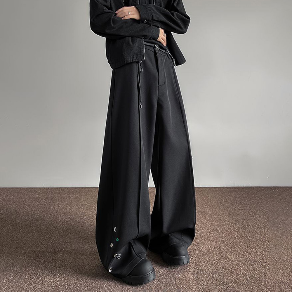 กางเกงบุรุษปุ่มตกแต่งกางเกงสบา - Street Fashion Men 2025 บทวิจารณ์และราคา