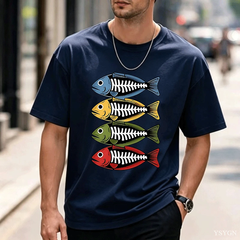 เสื้อยืดผ้าฝ้ายผู้ชาย ลายกราฟิ - Street Fashion For Short Guys บทวิจารณ์และราคา