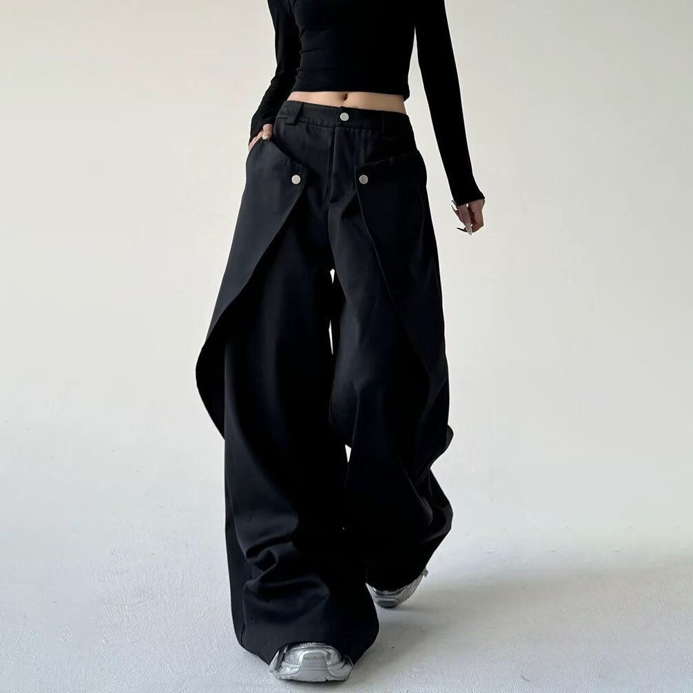 กางเกงบุรุษเย็บDouble-Layer Ca - Street Fashion Men 2025 บทวิจารณ์และราคา